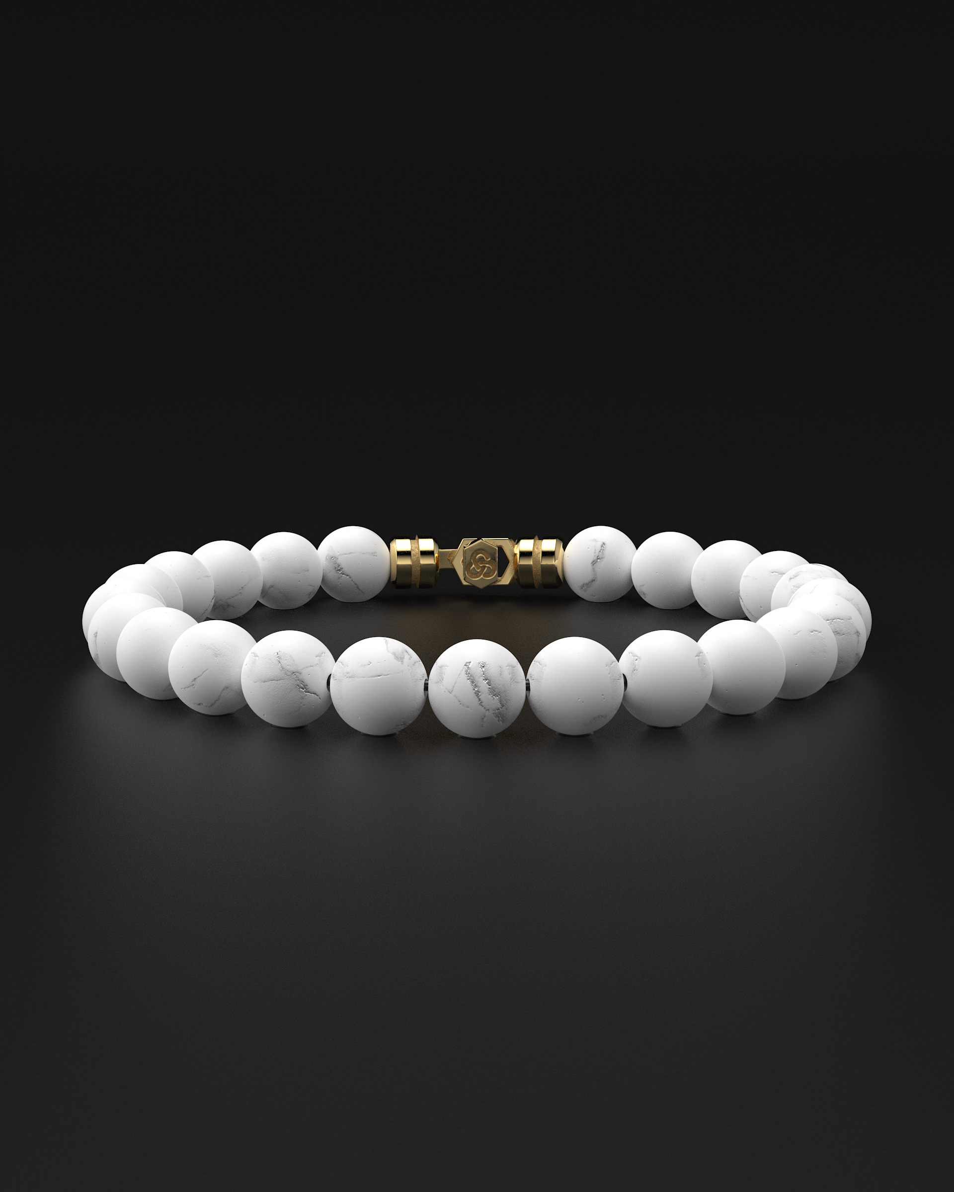 Bracelet en jade rouge 8 mm | SOMMET