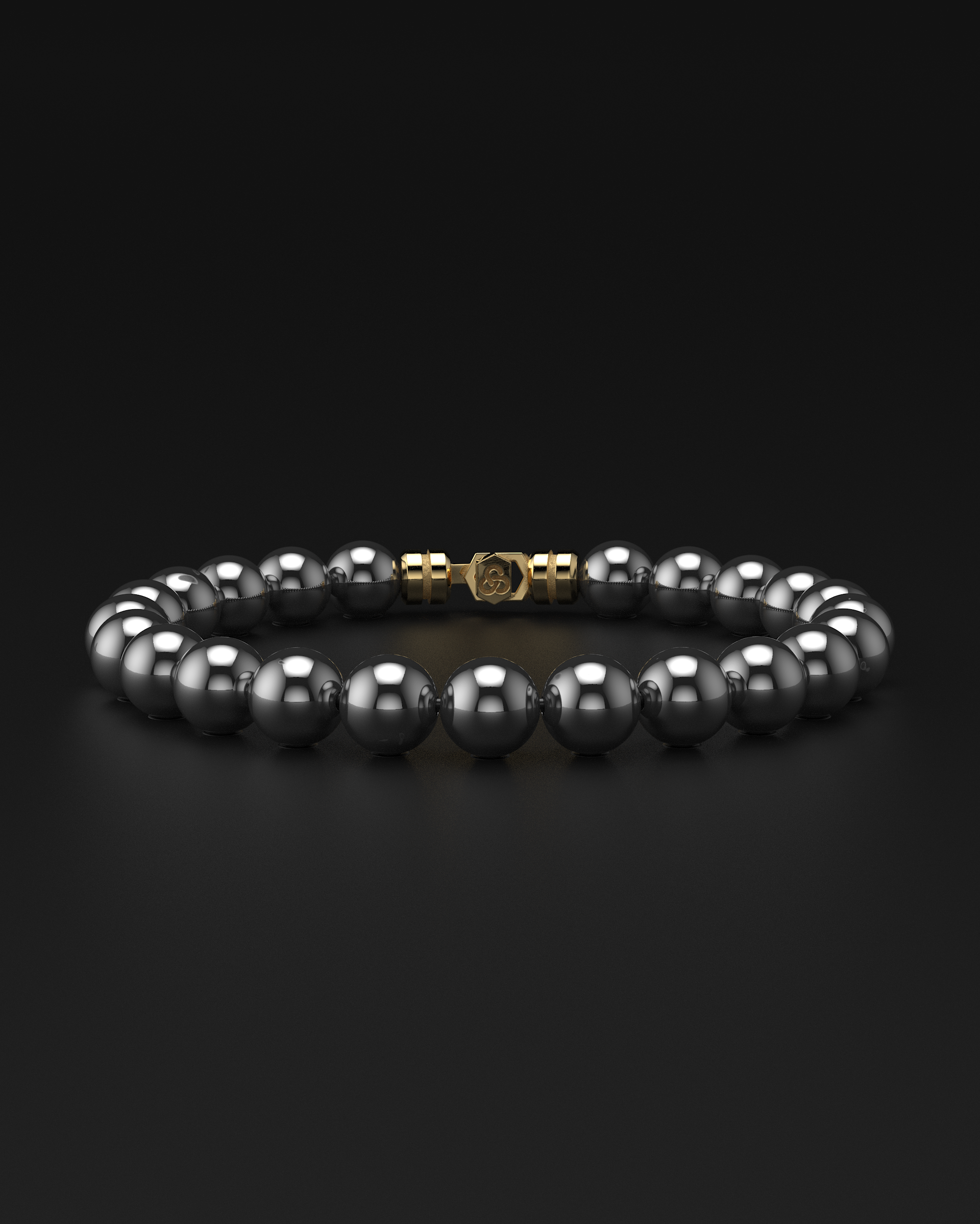 Hematite Bracelet 8mm | VERTEX