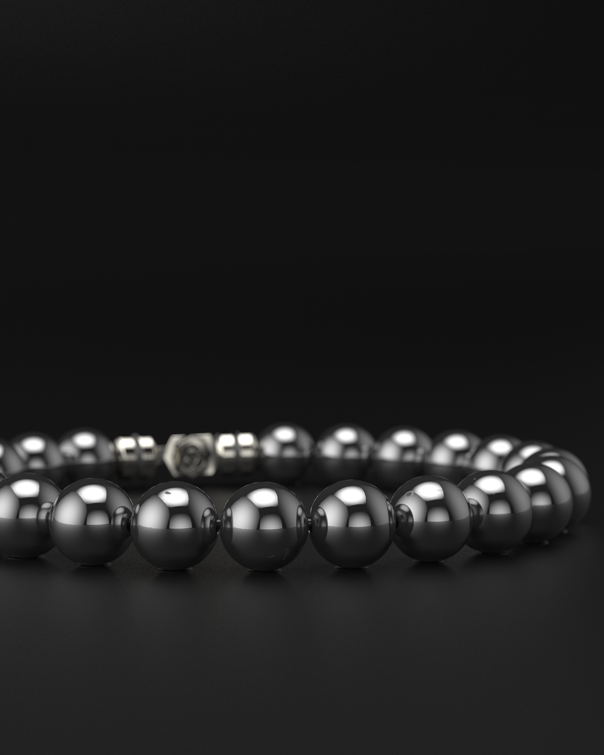 Bracciale in ematite 8mm | VERTICE