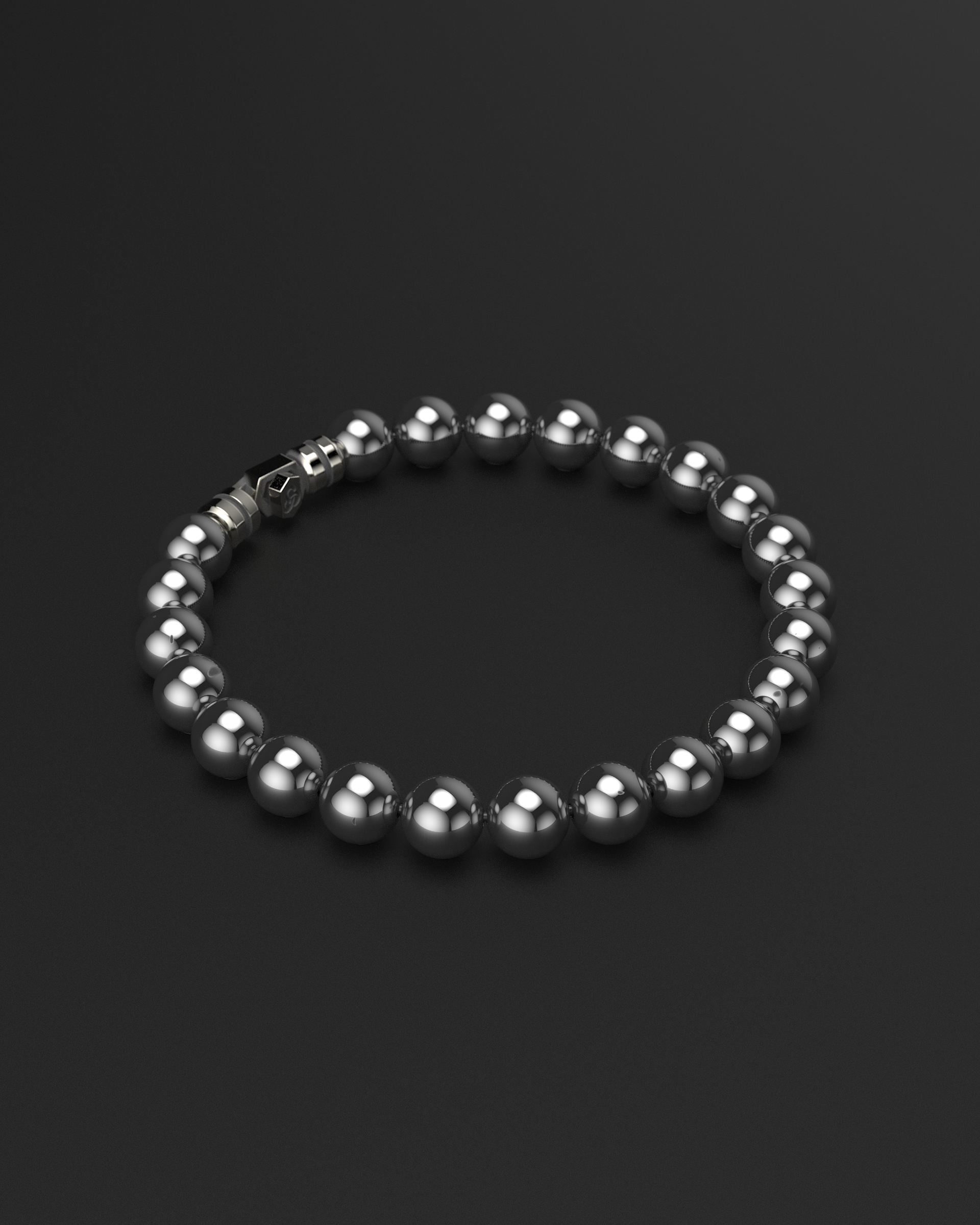 Hematite Bracelet 8mm | VERTEX