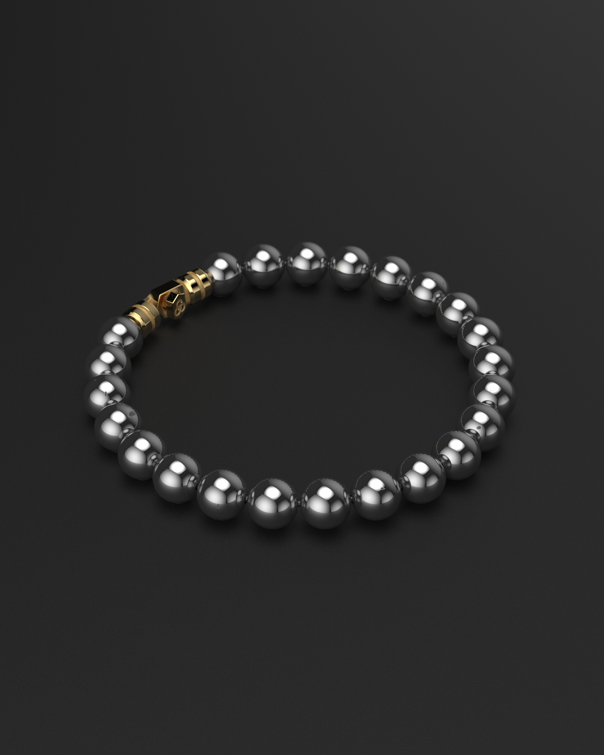 Bracciale in ematite 8mm | VERTICE