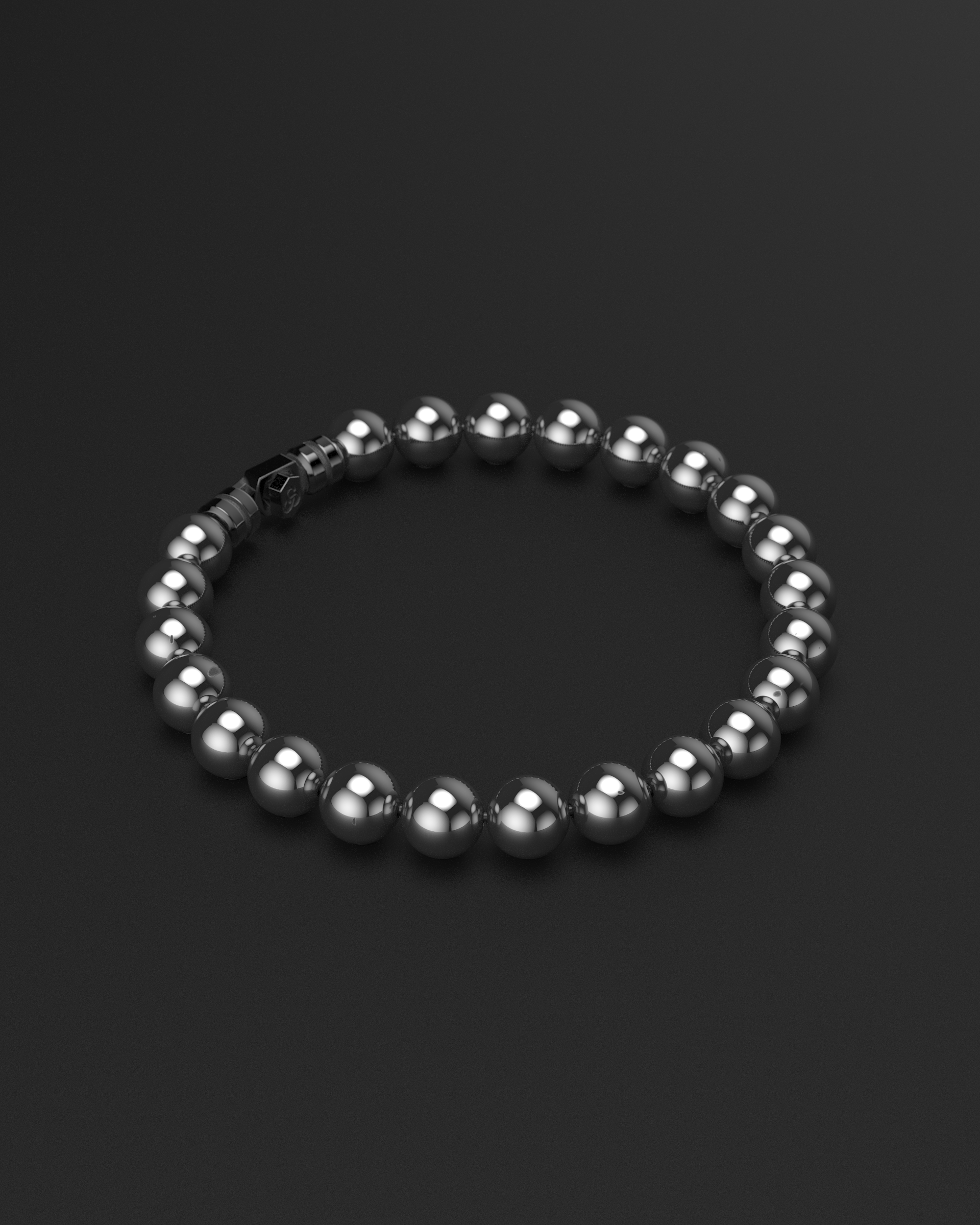 Bracciale in ematite 8mm | VERTICE