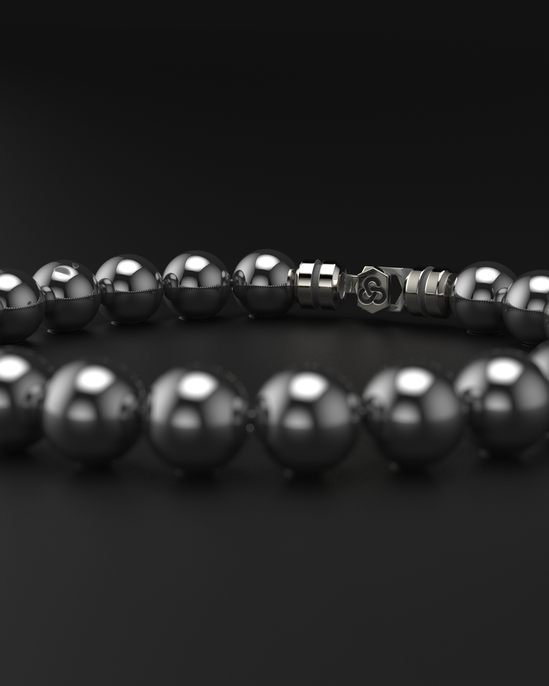 Bracciale in ematite 8mm | VERTICE