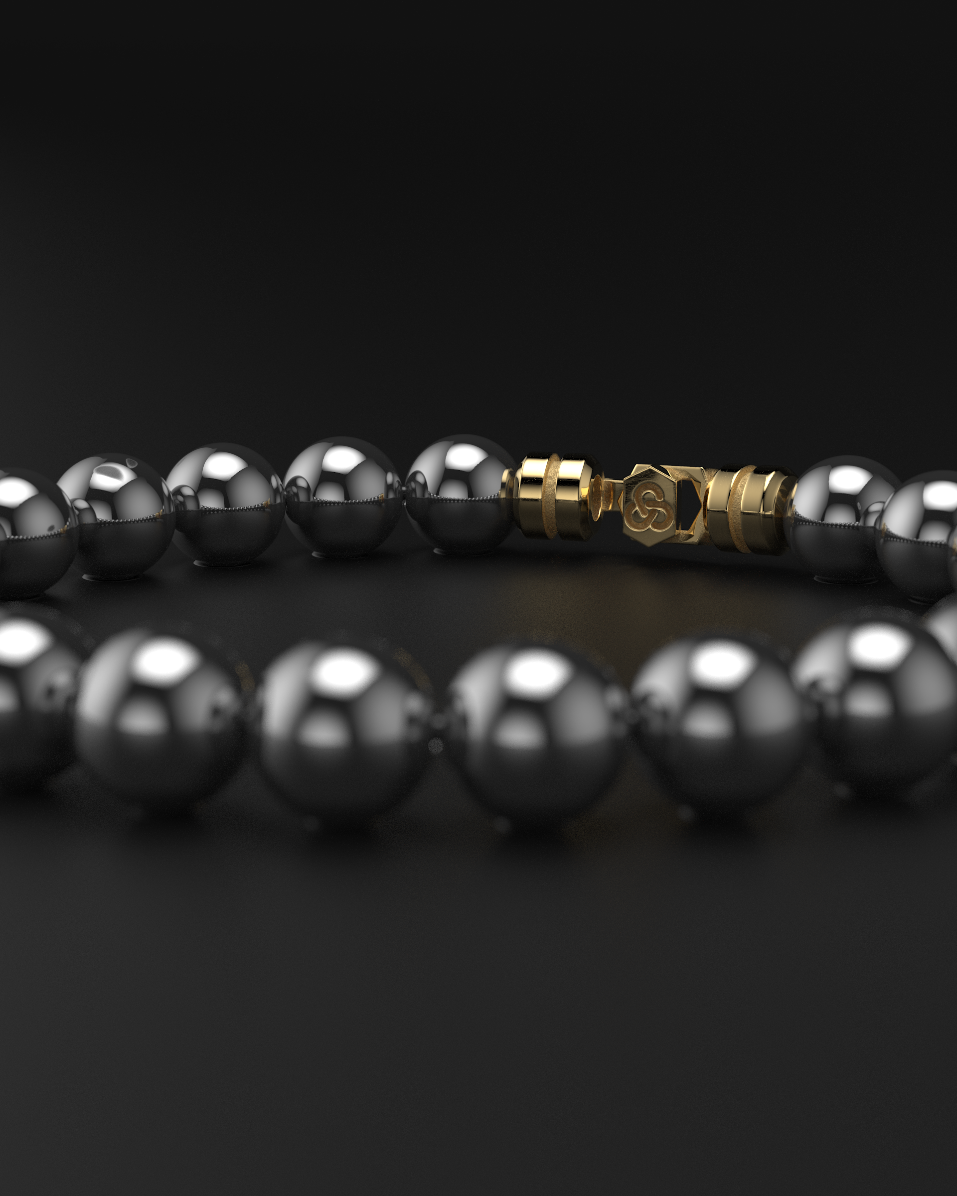 Bracciale in ematite 8mm | VERTICE