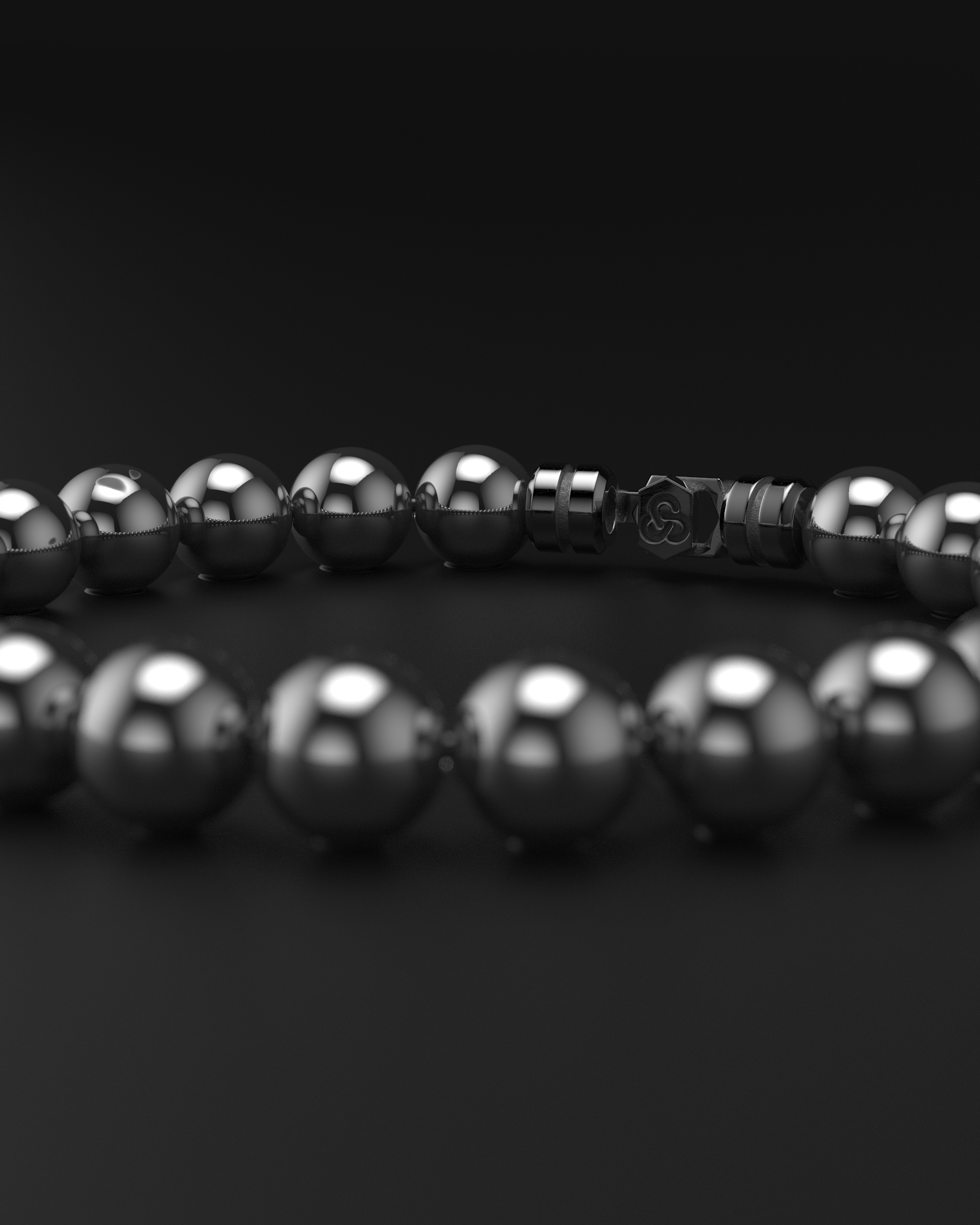 Bracciale in ematite 8mm | VERTICE