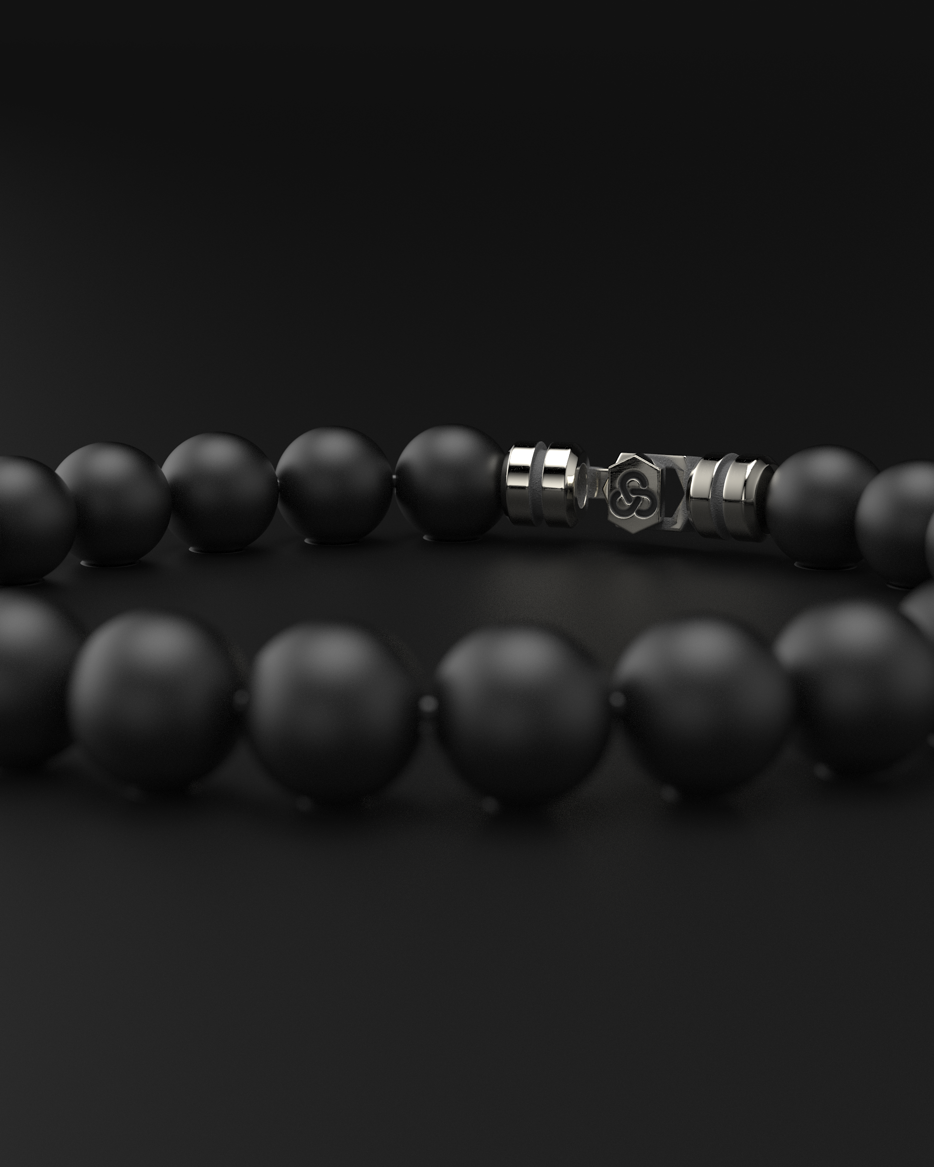 Bracelet en onyx mat 8 mm | SOMMET