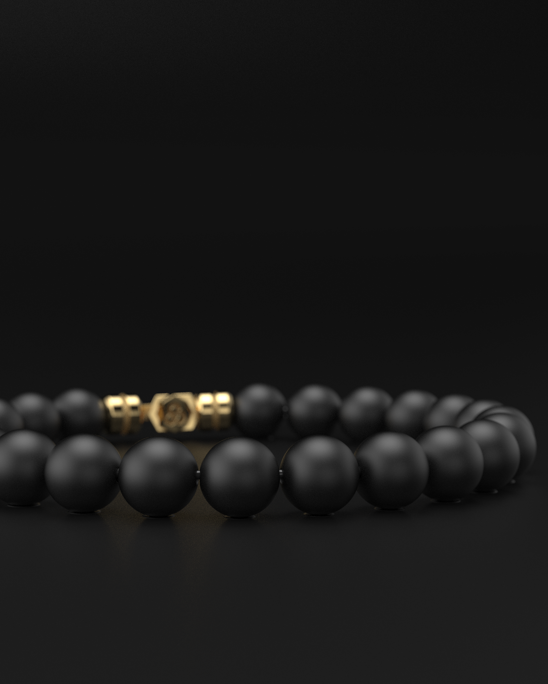 Bracelet en onyx mat 8 mm | SOMMET