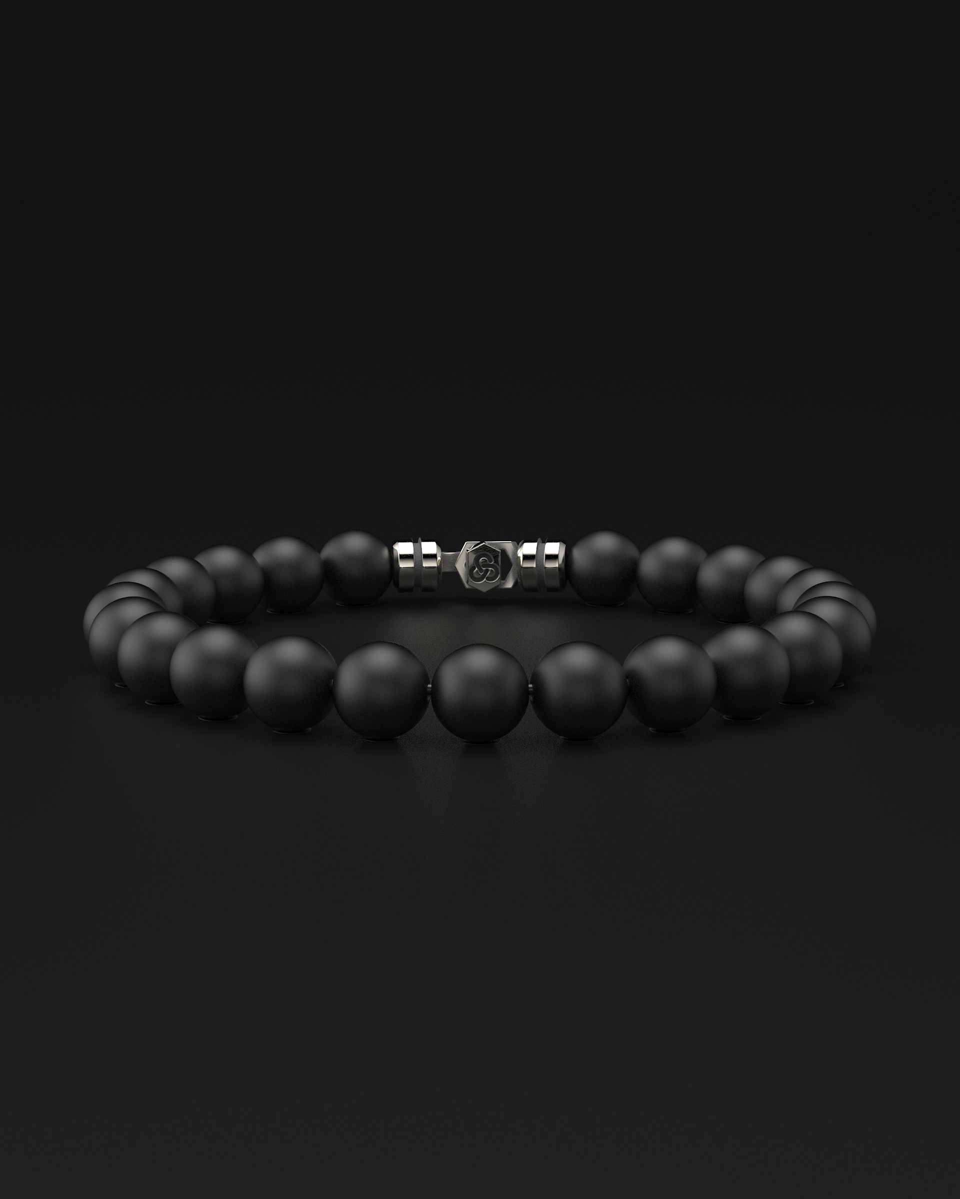 Onyx Matte Bracelet 8mm | VERTEX