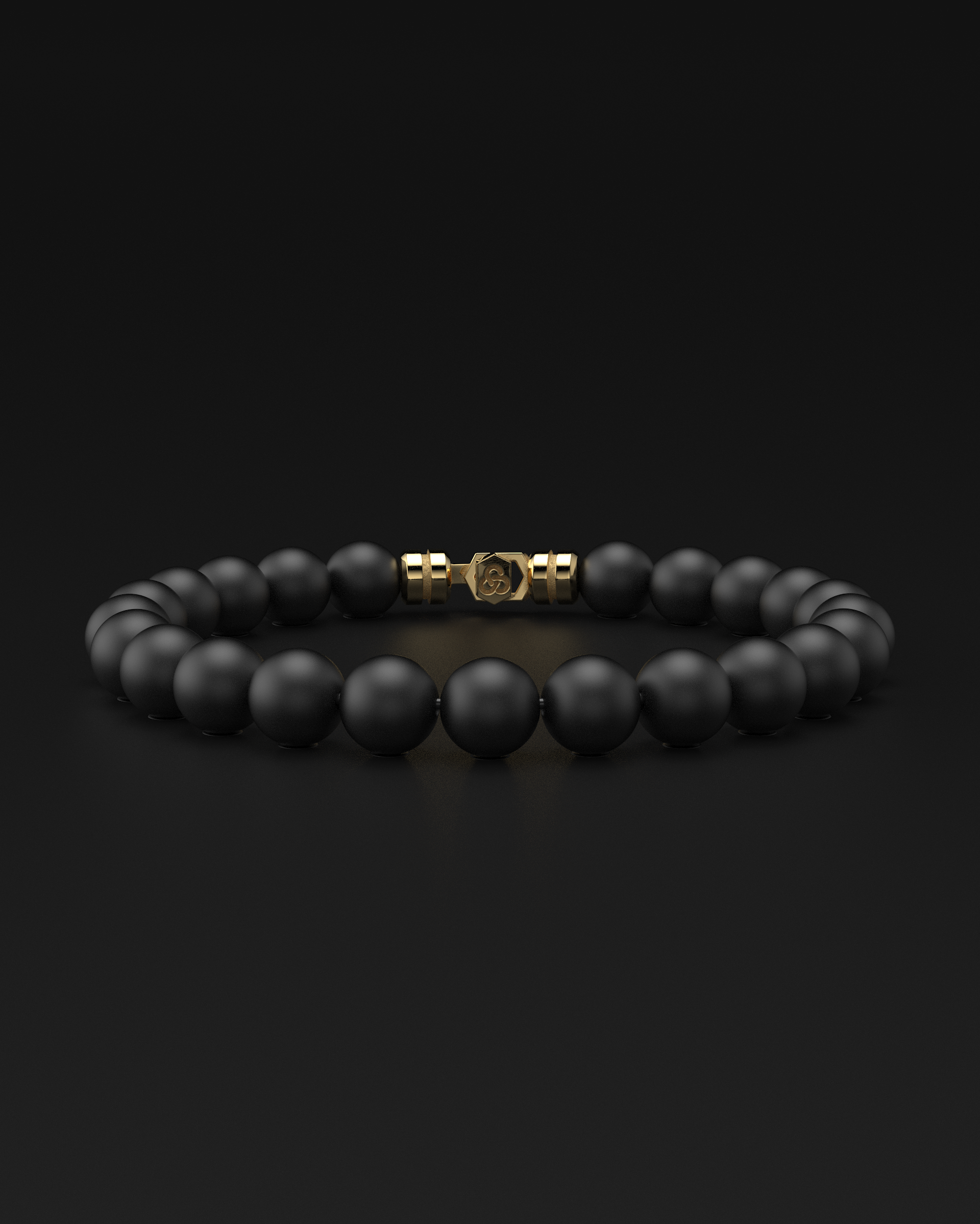 Onyx Matte Bracelet 8mm | VERTEX