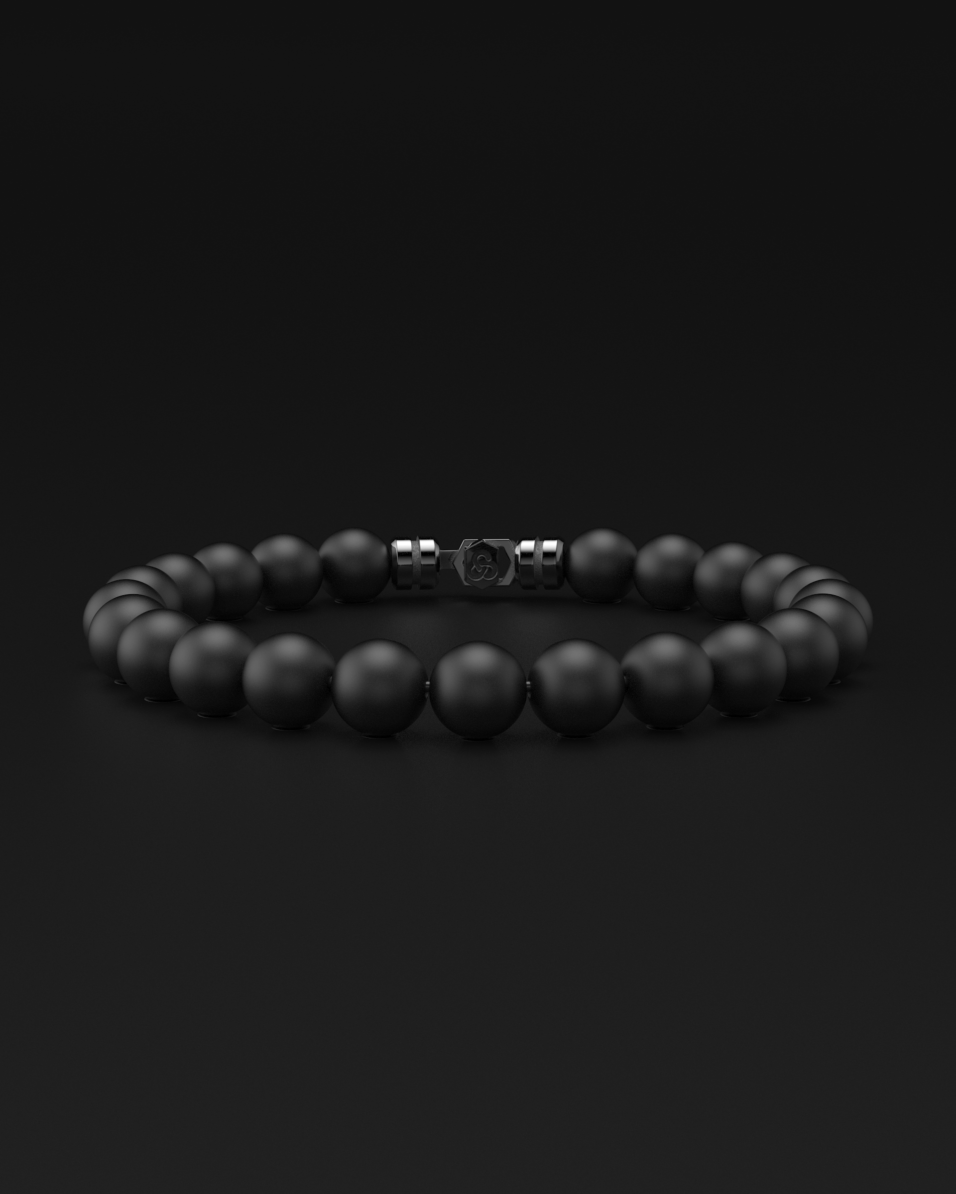 Bracelet en onyx mat 8 mm | SOMMET