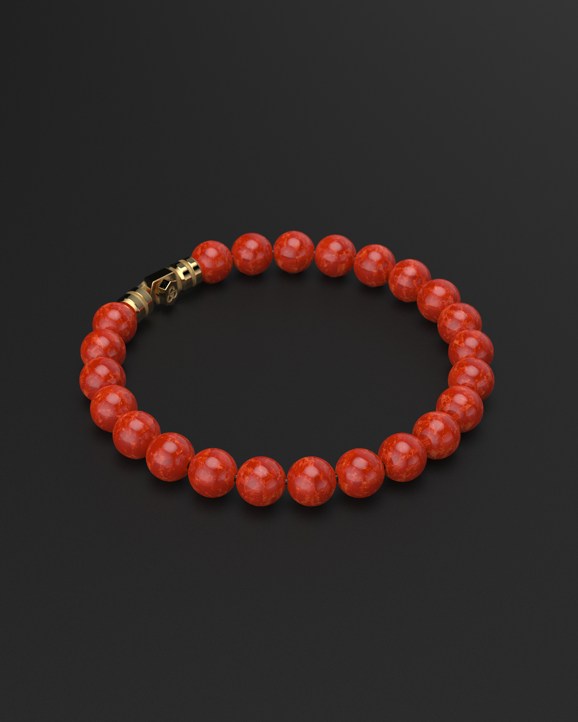 Red Jade Bracelet 8mm | VERTEX