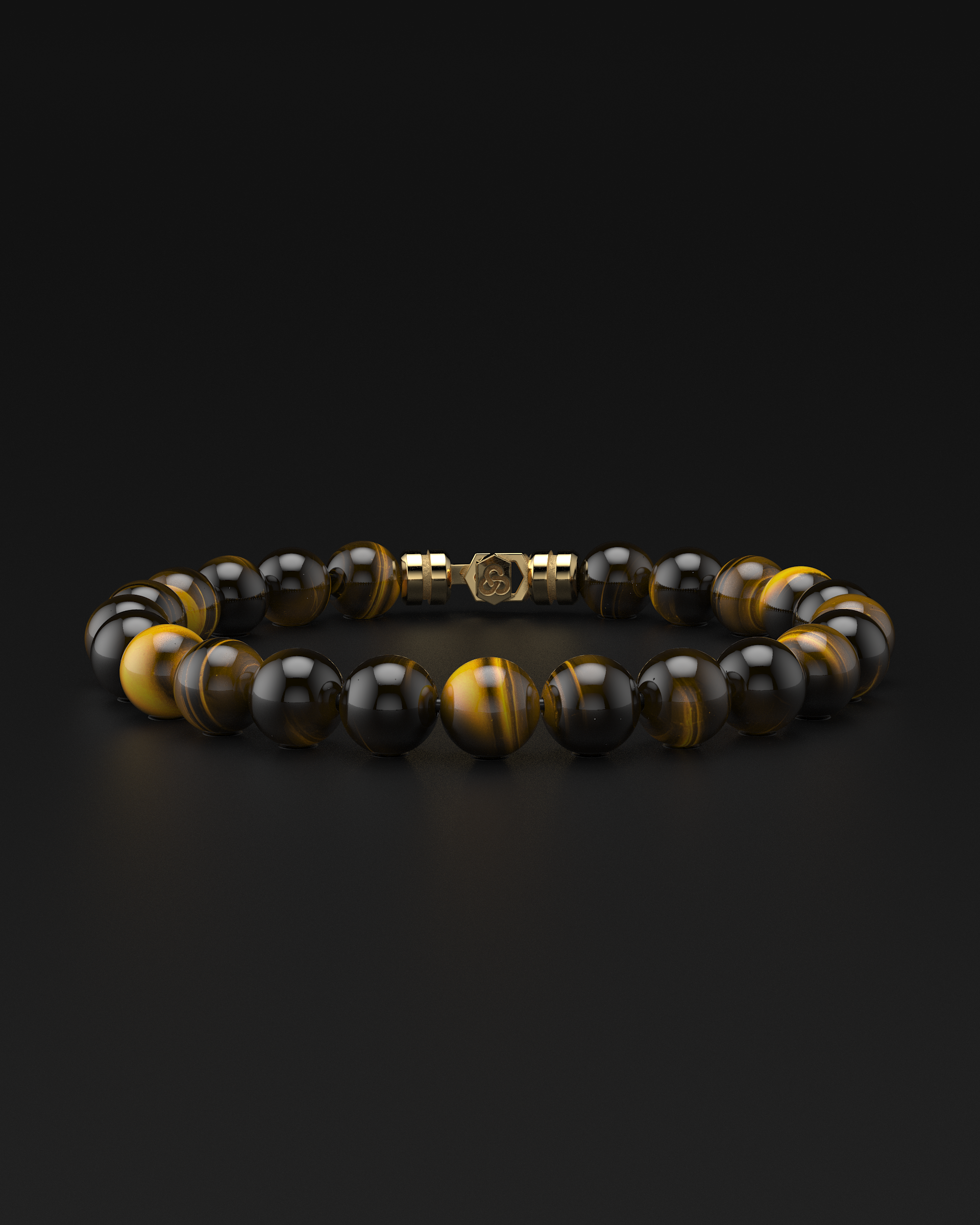 Bracciale Occhio di Tigre 8mm | VERTICE