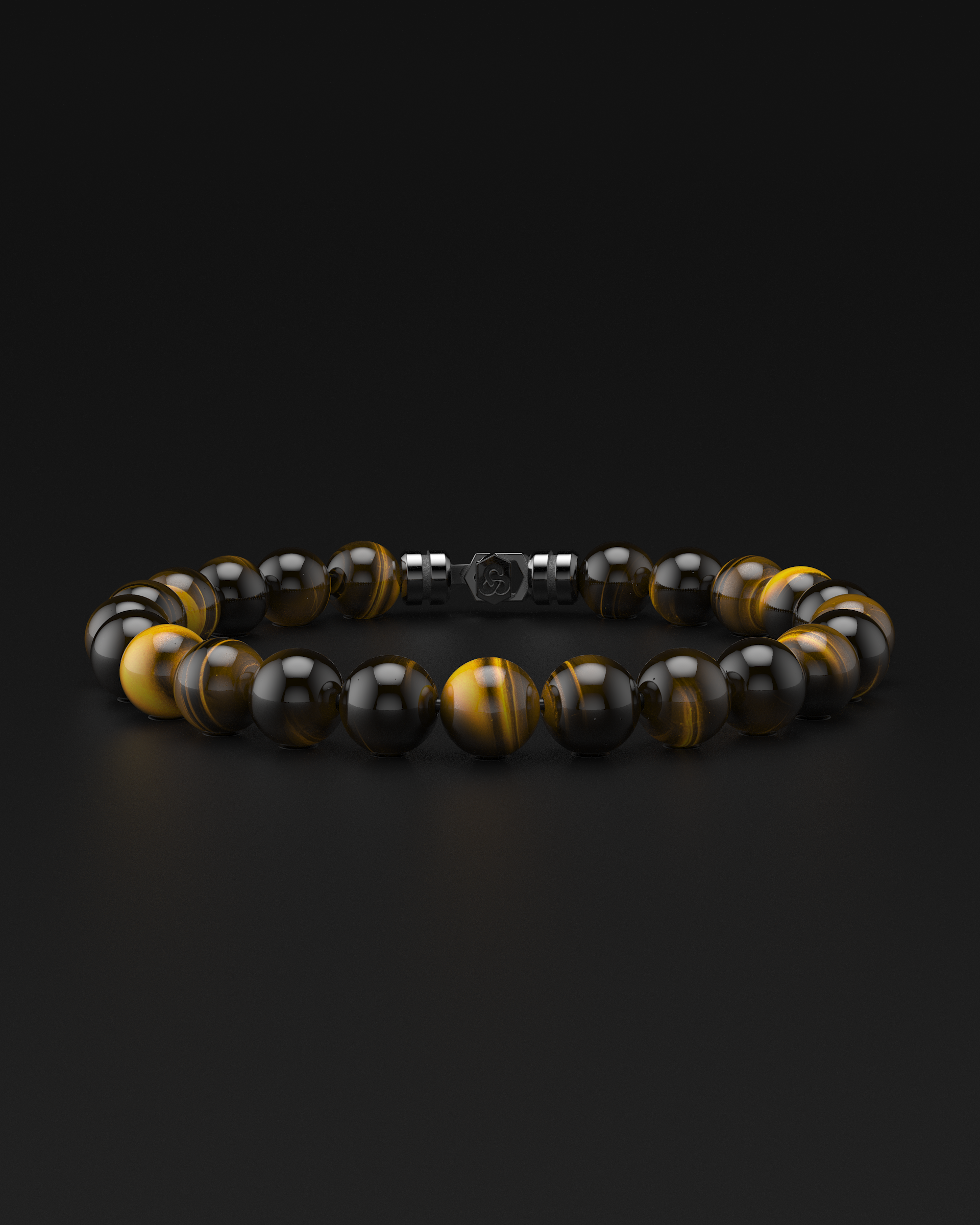 Bracelet en Œil de Tigre 8mm | SOMMET