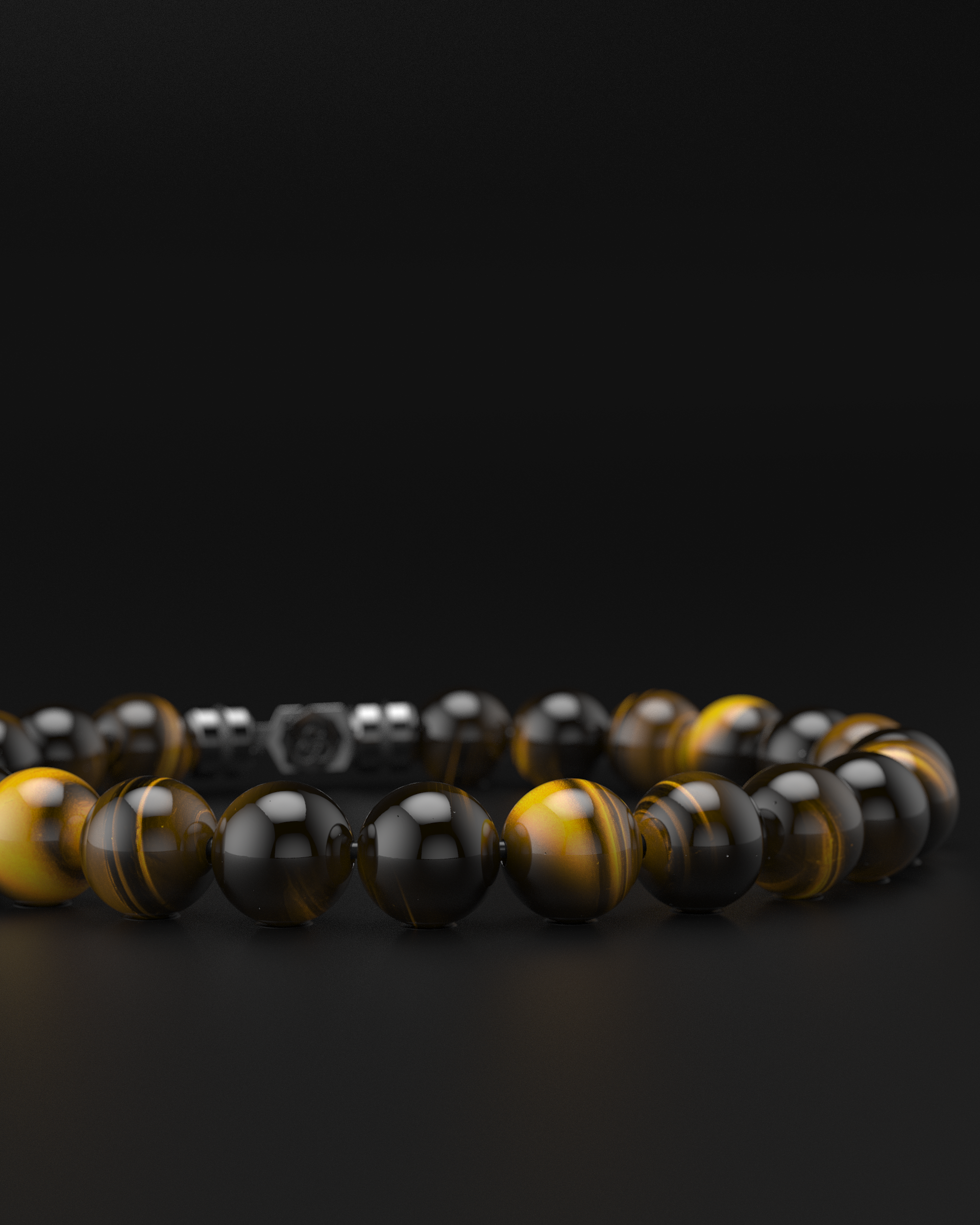 Bracelet en Œil de Tigre 8mm | SOMMET