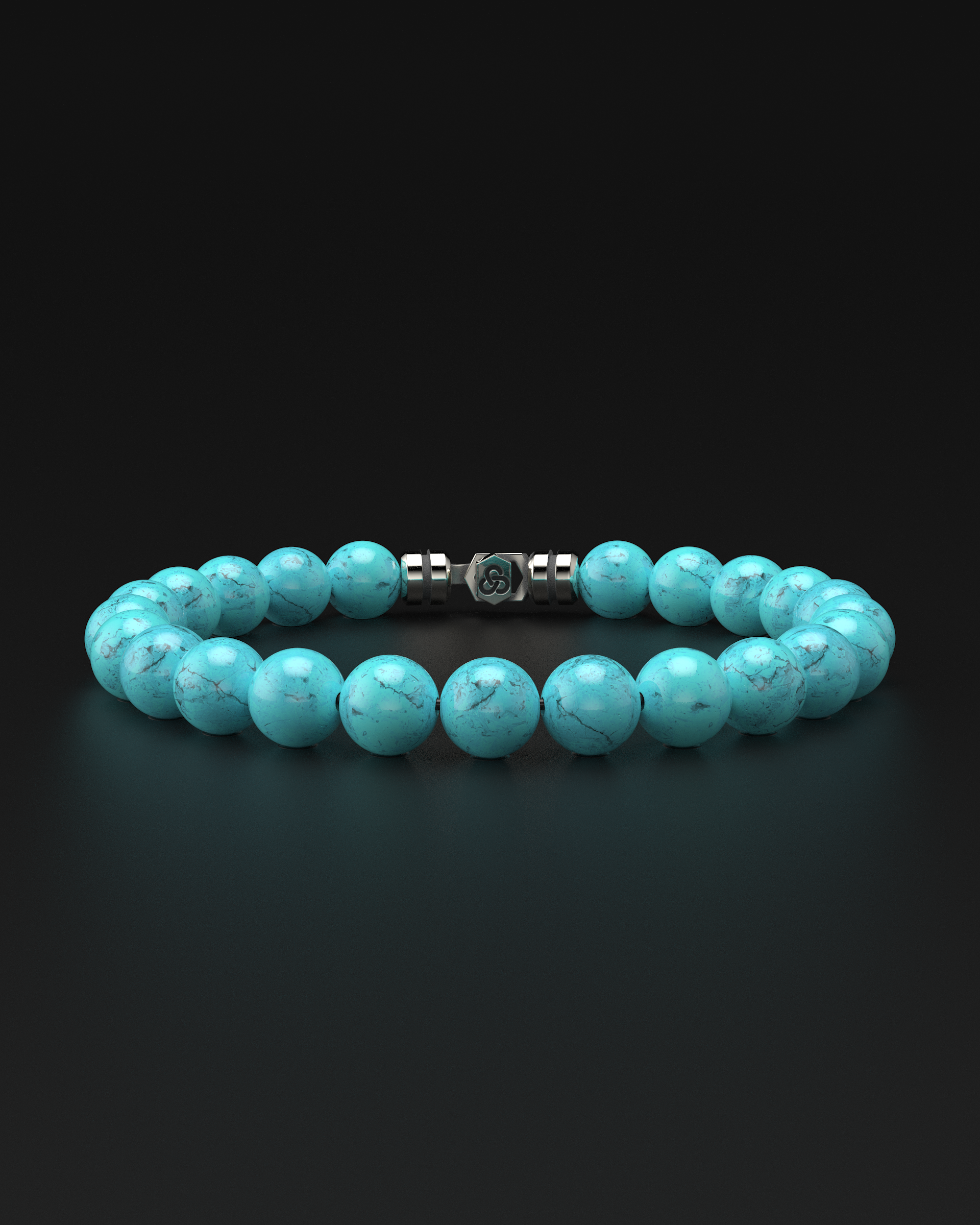 Bracelet turquoise 8mm | SOMMET