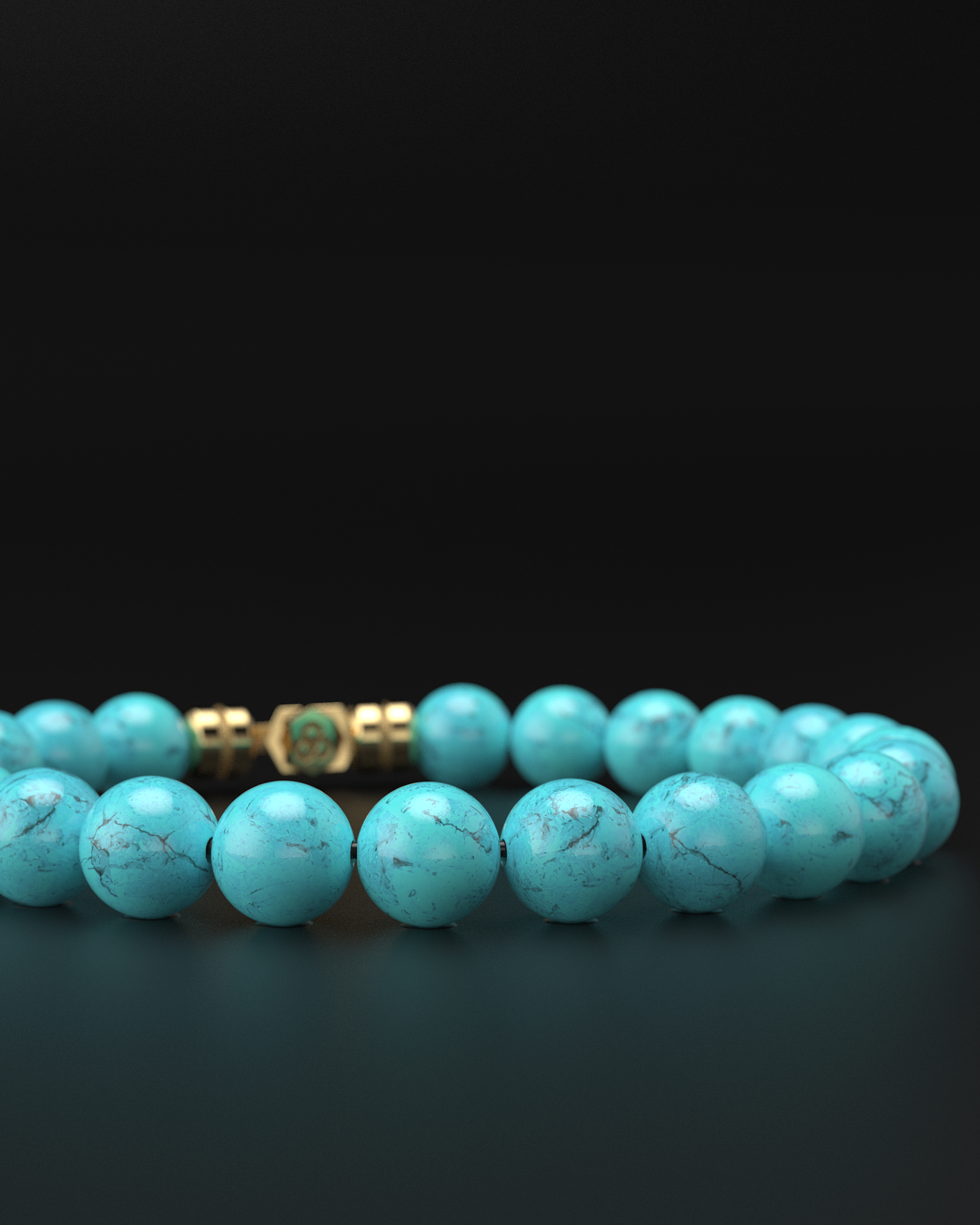 Bracelet turquoise 8mm | SOMMET