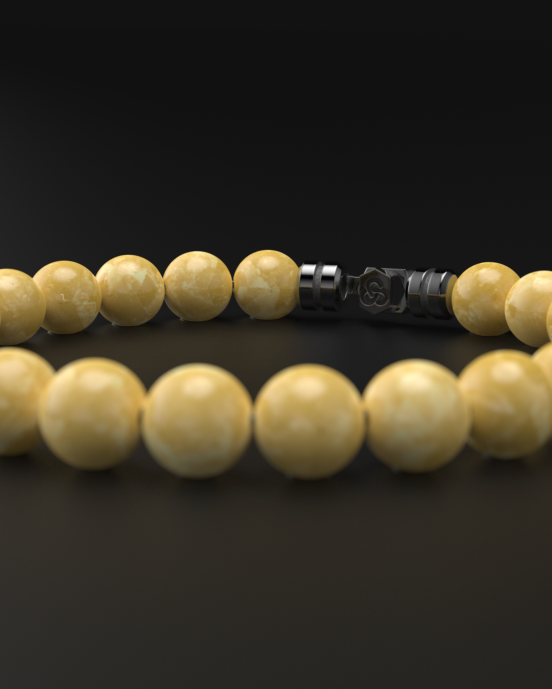 Yellow Jade Bracelet 8mm | VERTEX