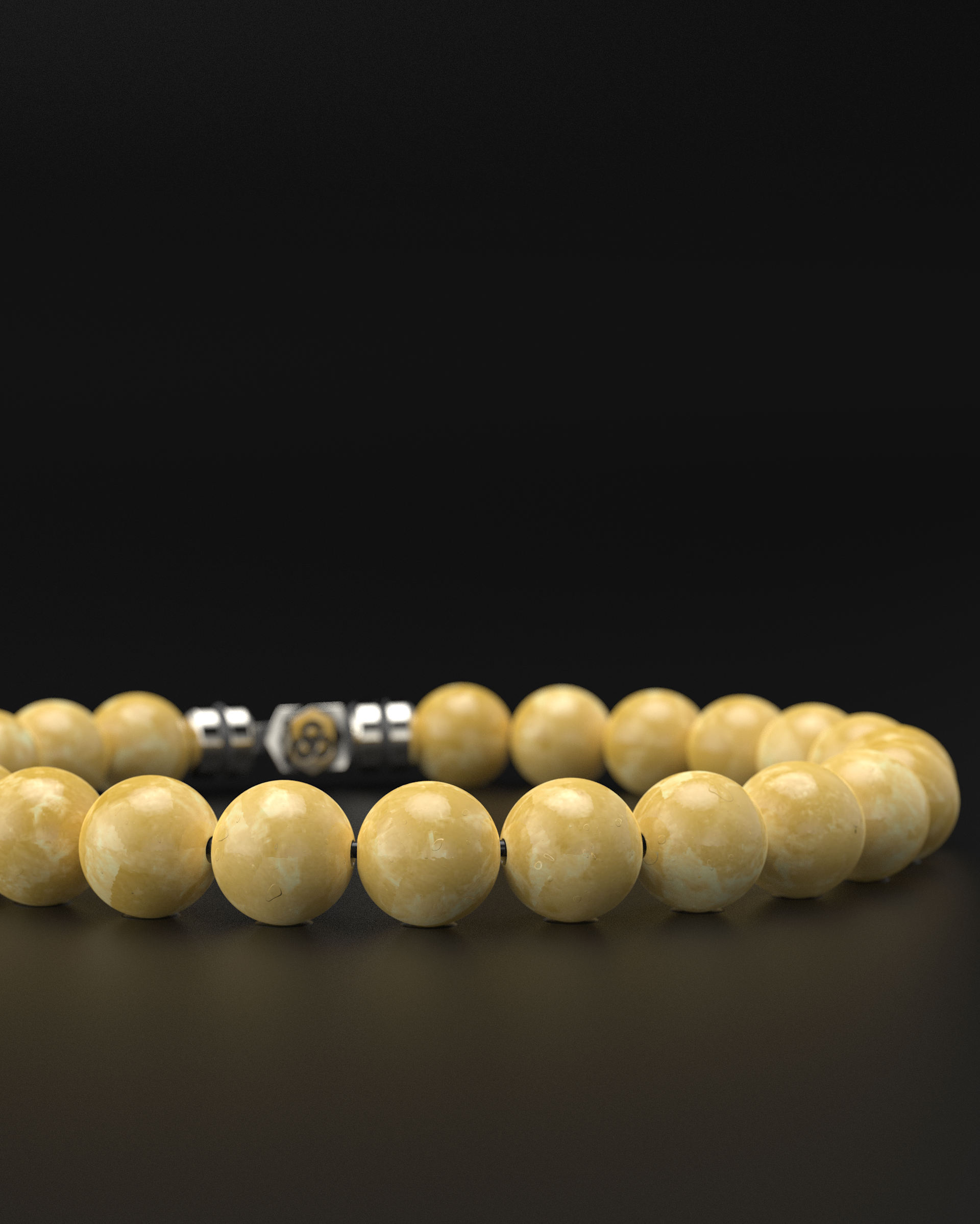 Yellow Jade Bracelet 8mm | VERTEX