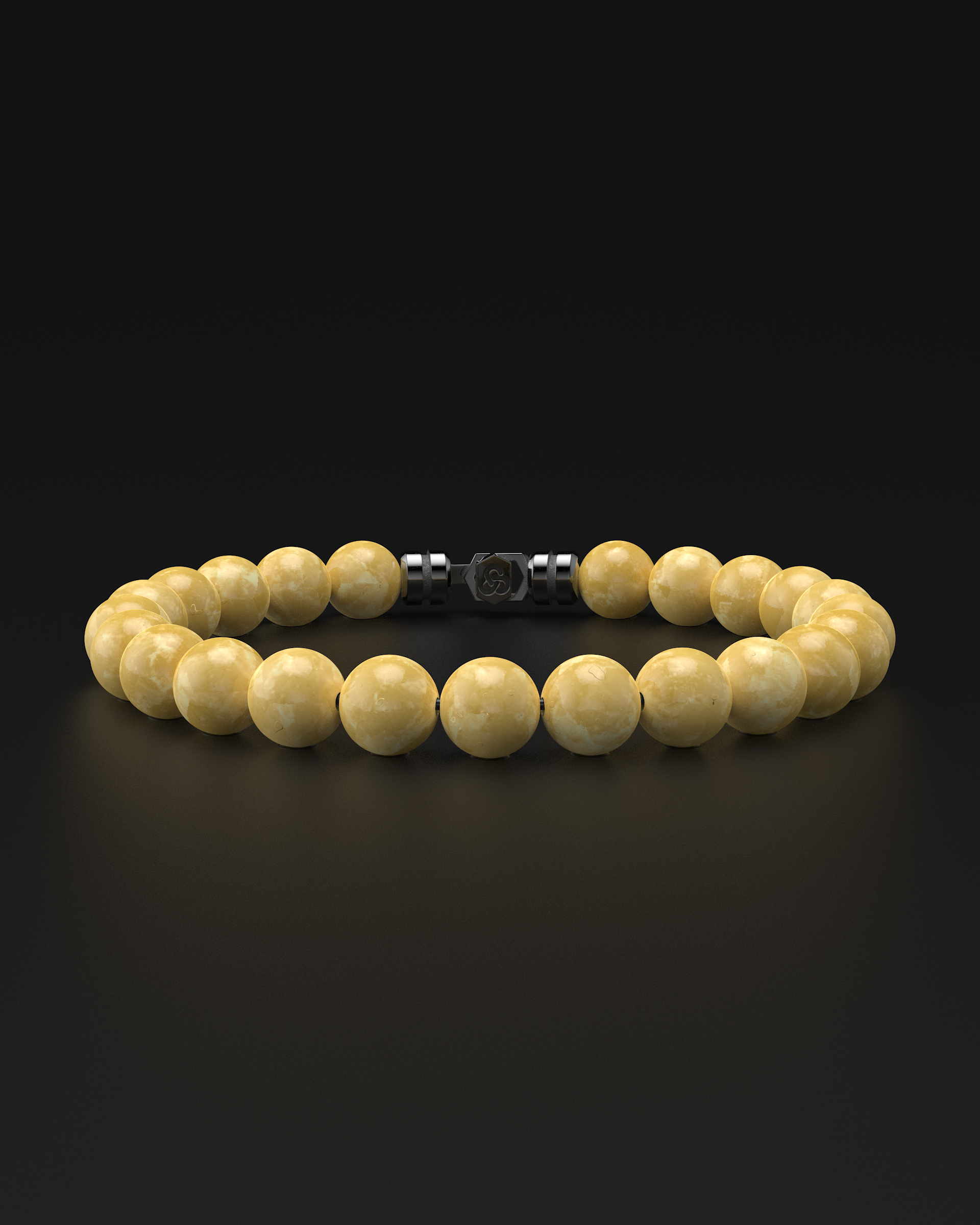 Yellow Jade Bracelet 8mm | VERTEX