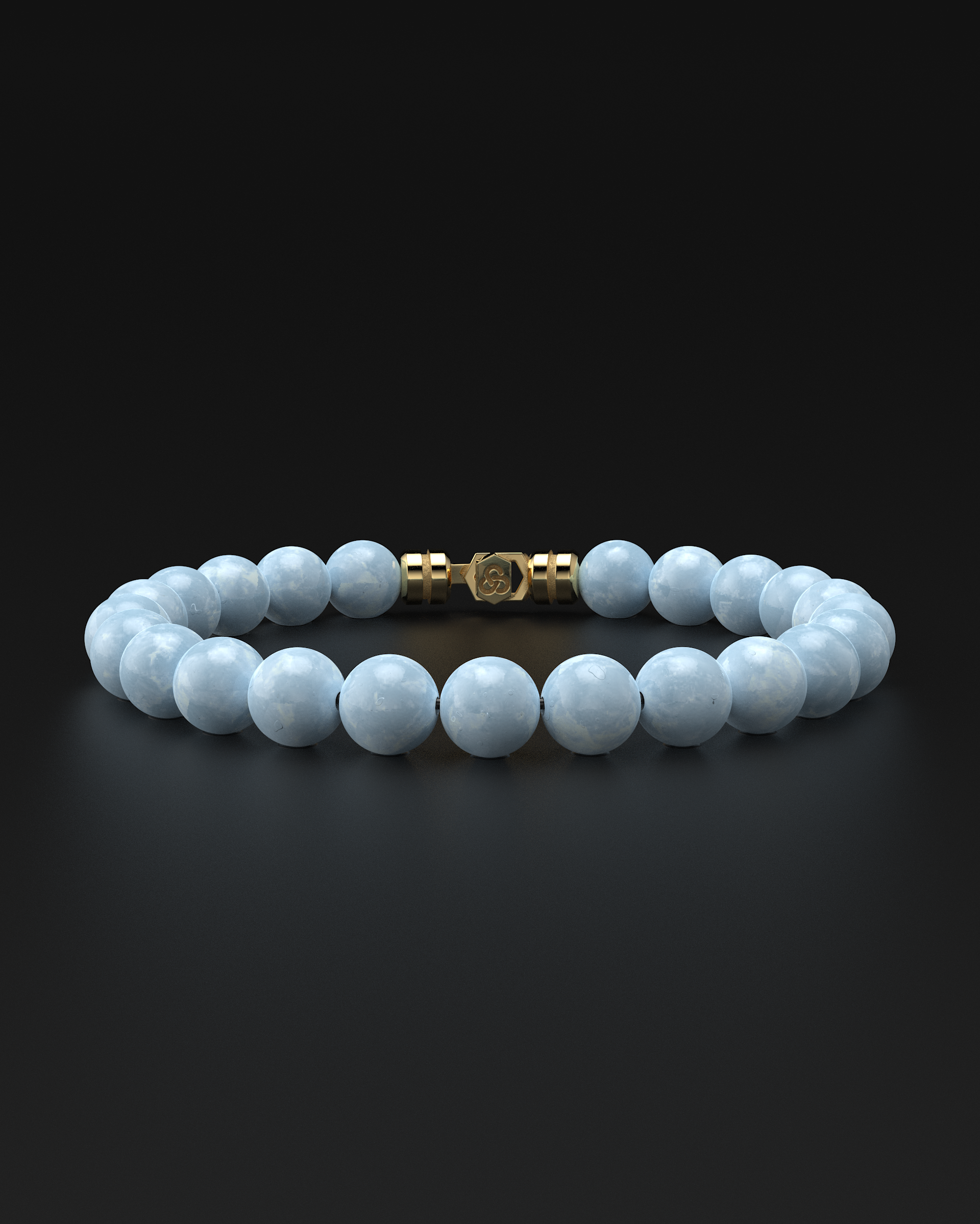 Bracelet en aigue-marine 8mm | SOMMET