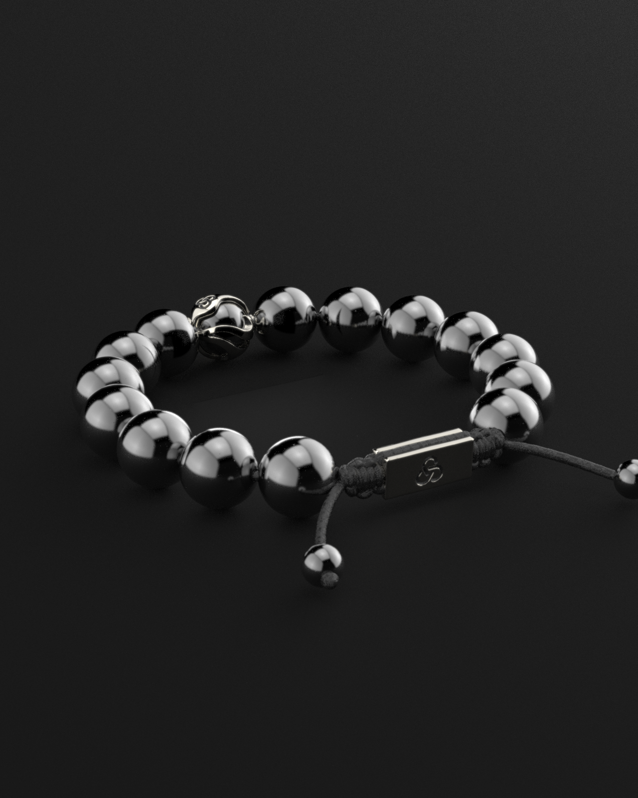 Bracciale in ematite 12 mm | Onde