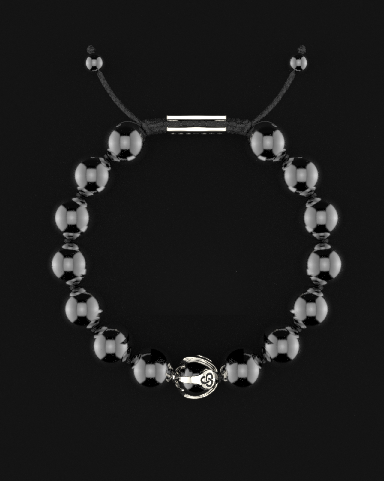 Bracciale in ematite 12 mm | Onde