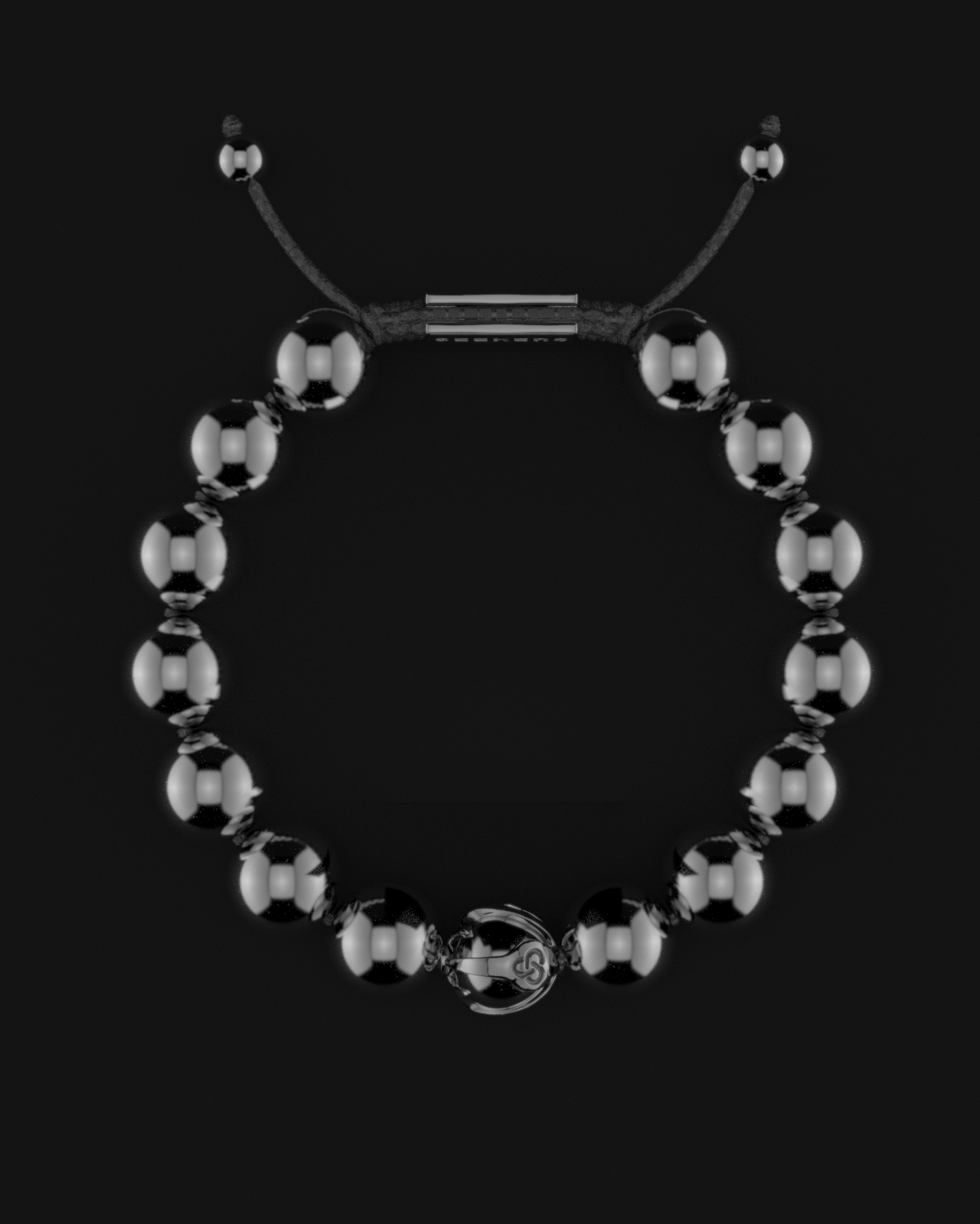 Bracciale in ematite 12 mm | Onde