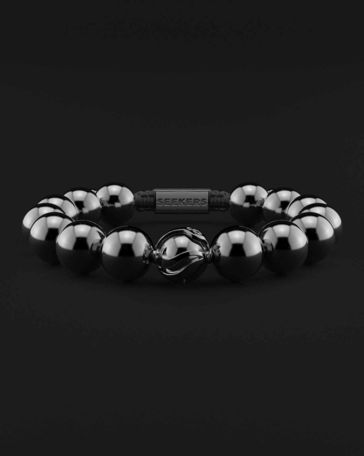 Bracciale in ematite 12 mm | Onde