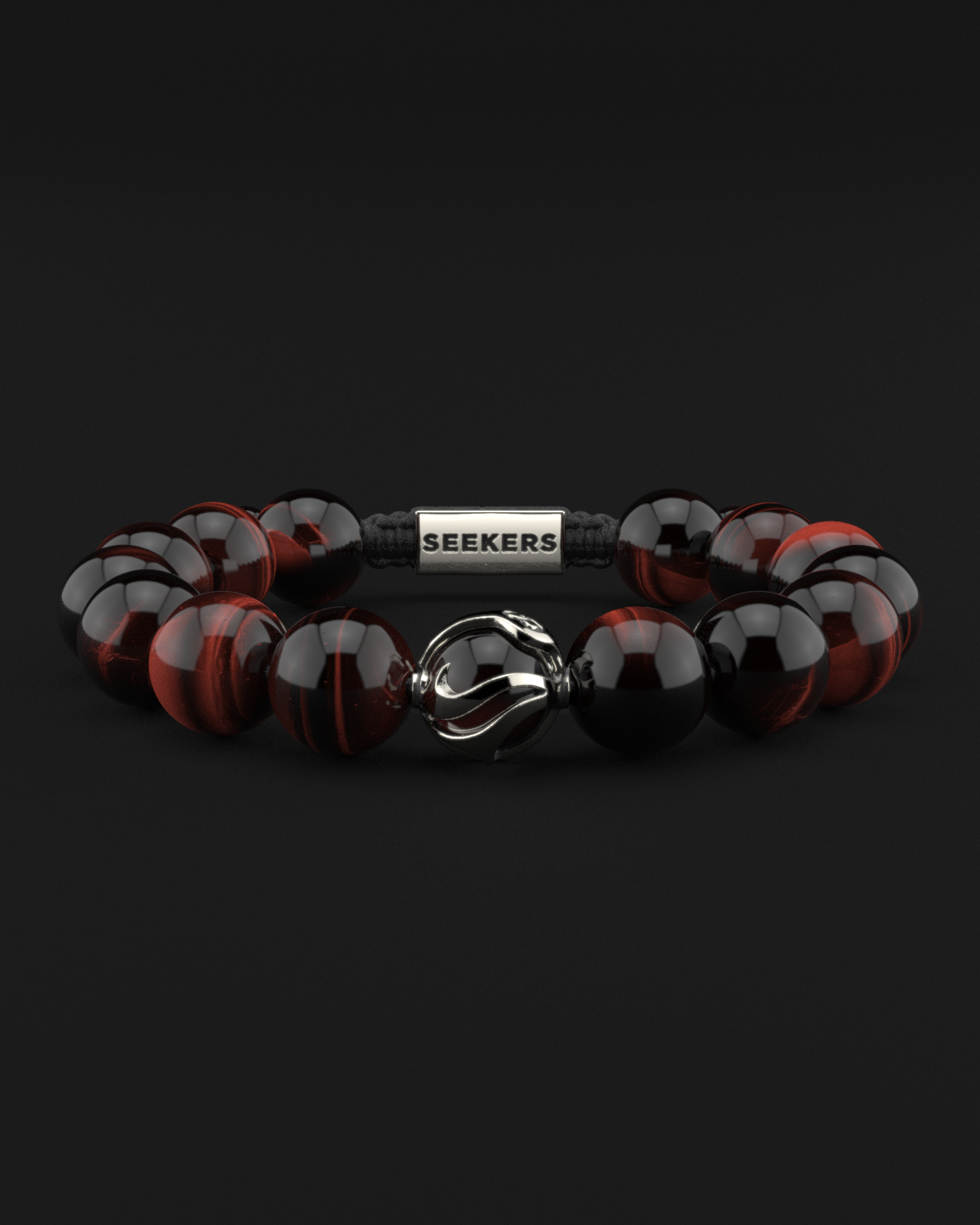 Red Tiger Eye Bracelet 12mm | Waves