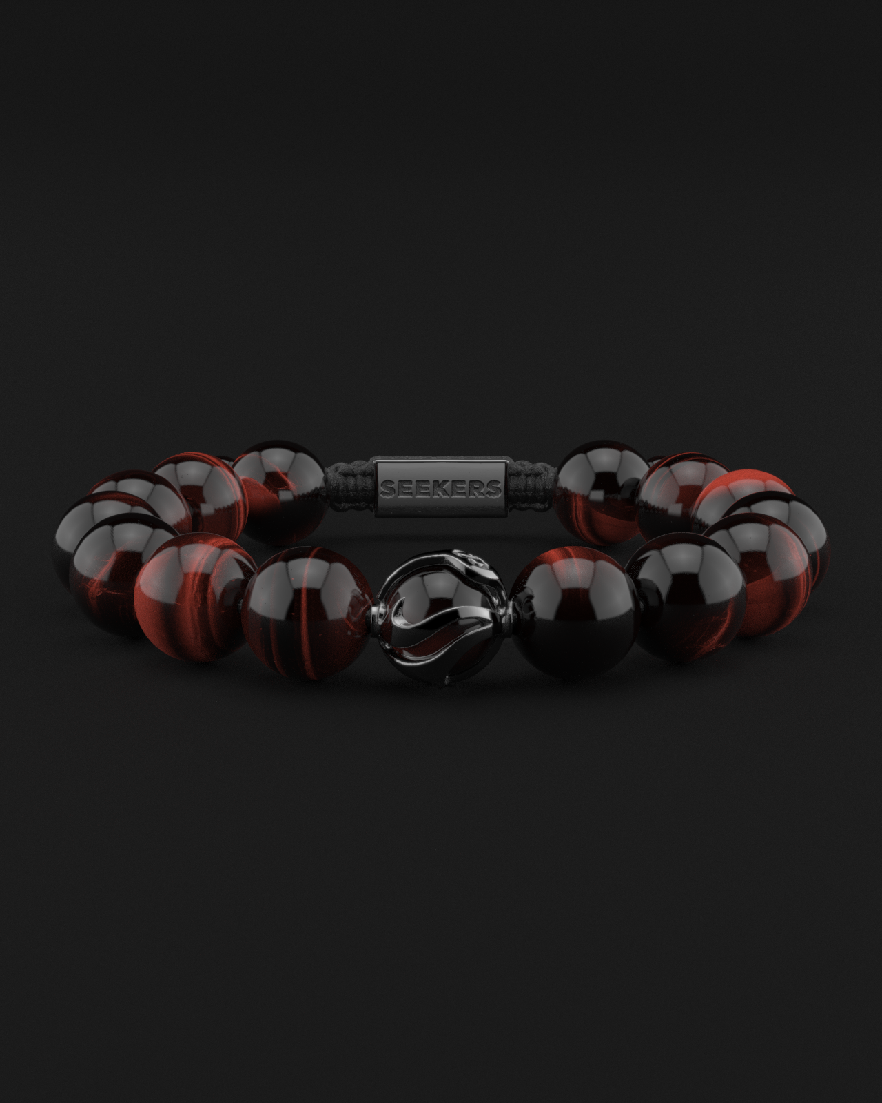 Red Tiger Eye Bracelet 12mm | Waves