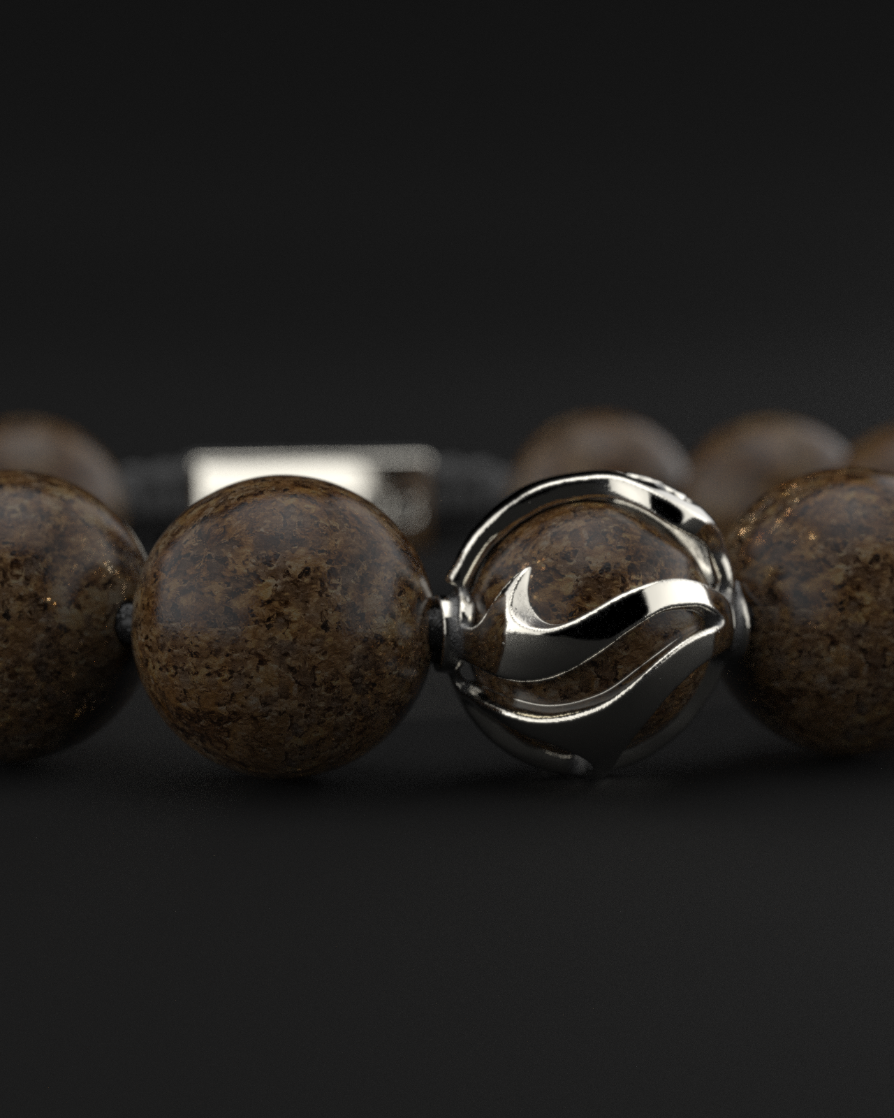 Bronzite Bracelet 12mm | Waves