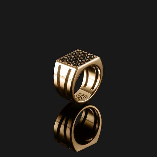 Bezel Solid Gold Ring