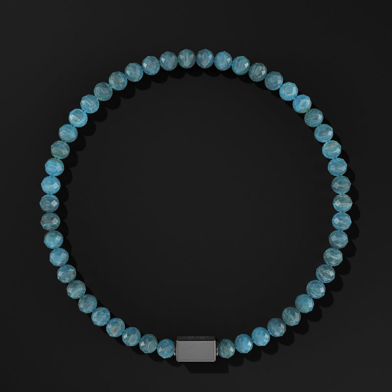 Essential Faceted Black Rhodium Bracelet 4mm
