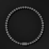 Essential Faceted Black Rhodium Bracelet 4mm