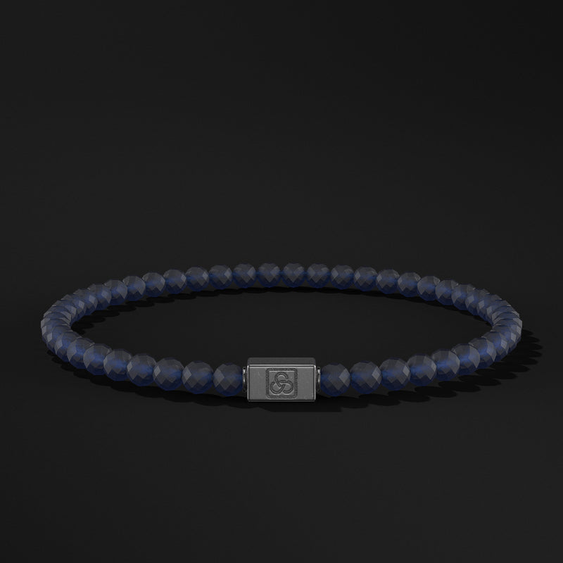 Essential Faceted Black Rhodium Bracelet 4mm