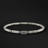 Pipe Beads Silver Bracelet