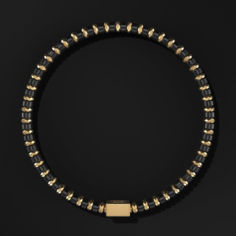 Spacer Beads Gold Vermeil Bracelet 4mm