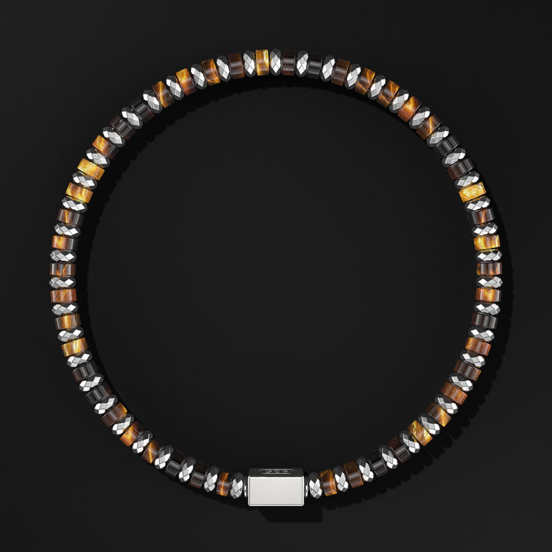 Spacer Beads Silver Bracelet 4mm