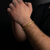 Woven Solid Gold Bracelet
